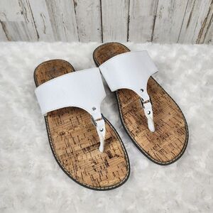 A2 By Aerosoles Cool Cat White Slip On Sandals Size 9.5